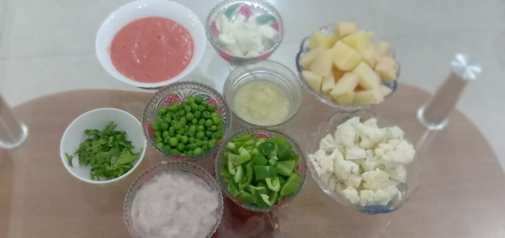 Ingredients for Pav bhaji, Pav bhaji recipe.