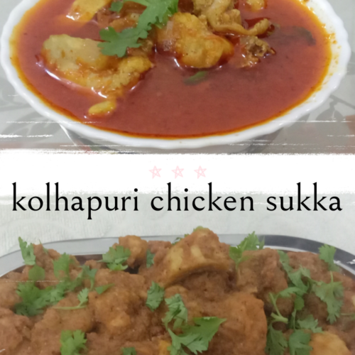 Kolhapuri chicken sukka and curry dishes.