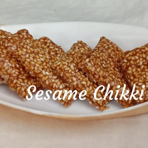 Sesame chikki, Sesame chikki recipe.