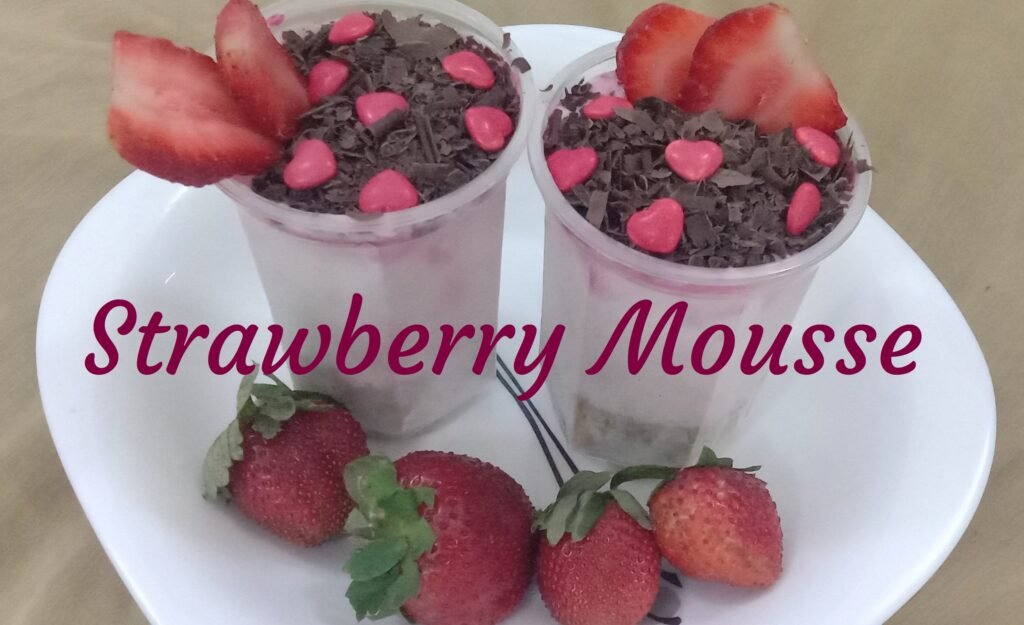 Strawberry mousse, Strawberry mousse recipe.
