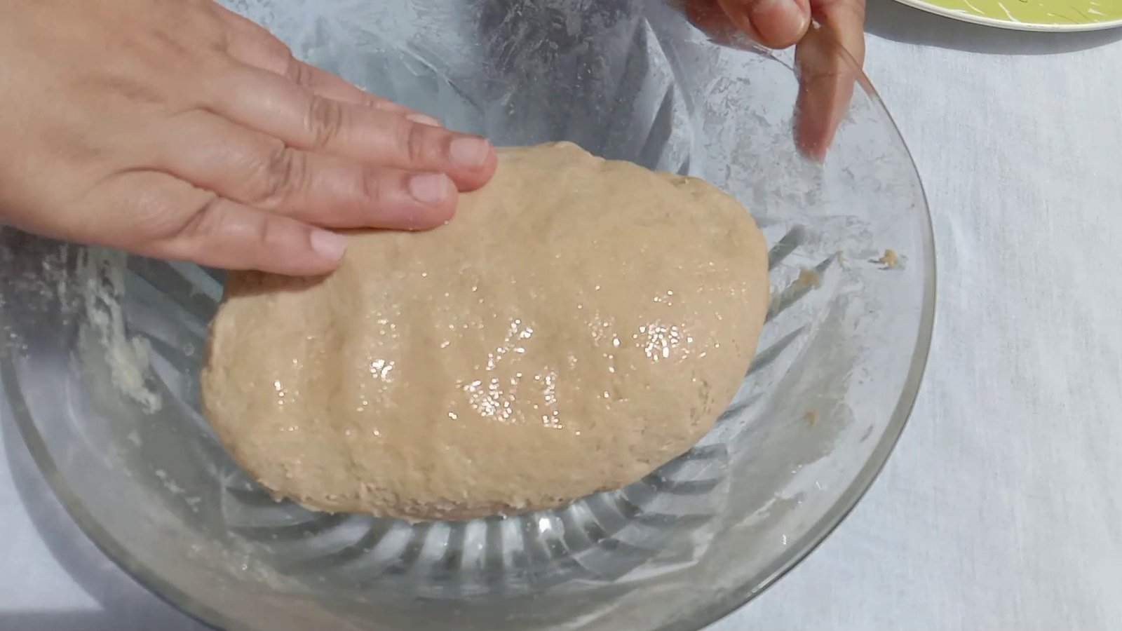 Applying oil over dough, Egg paratha | Anda paratha recipe.
